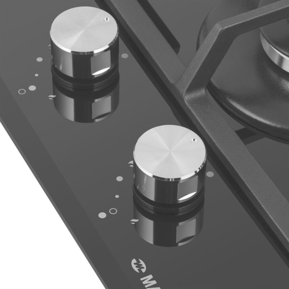 Газовая варочная поверхность Maunfeld EGHG.32.63CB/G Domino (чёрное стекло) - фото 6