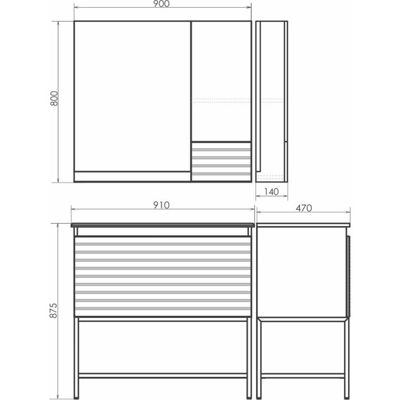 Тумба напольная с раковиной Comforty Страсбург 90 см, дуб дымчатый - фото 13