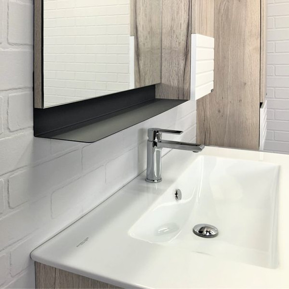 Тумба напольная с раковиной Comforty Страсбург 90 см, дуб дымчатый - фото 11