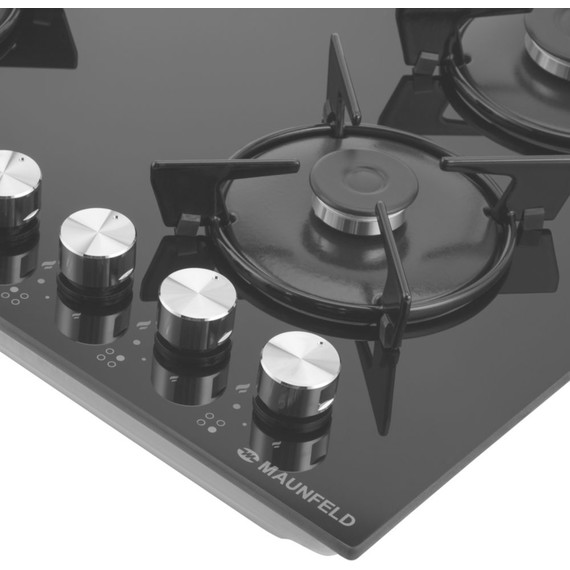 Газовая варочная поверхность Maunfeld EGHG.64.13STS-EB (чёрное стекло) - фото 5