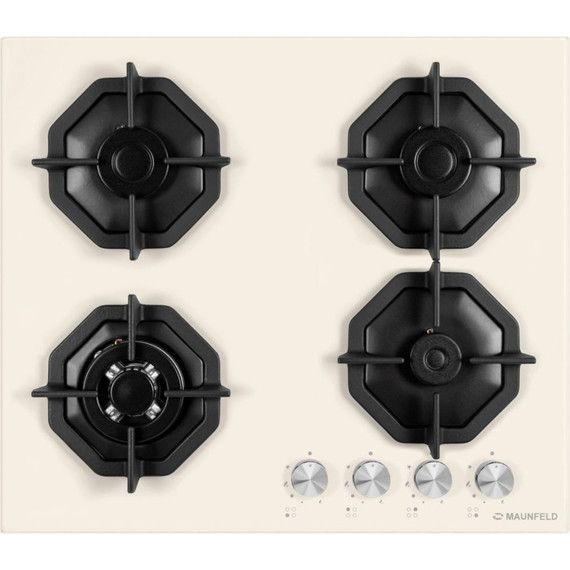 Газовая варочная поверхность Maunfeld EGHG.64.23CBG/G (бежевое стекло) - фото 3