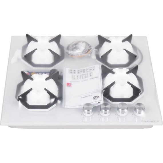 Газовая варочная поверхность Maunfeld EGHG.64.23CW\G (белое стекло) - фото 19