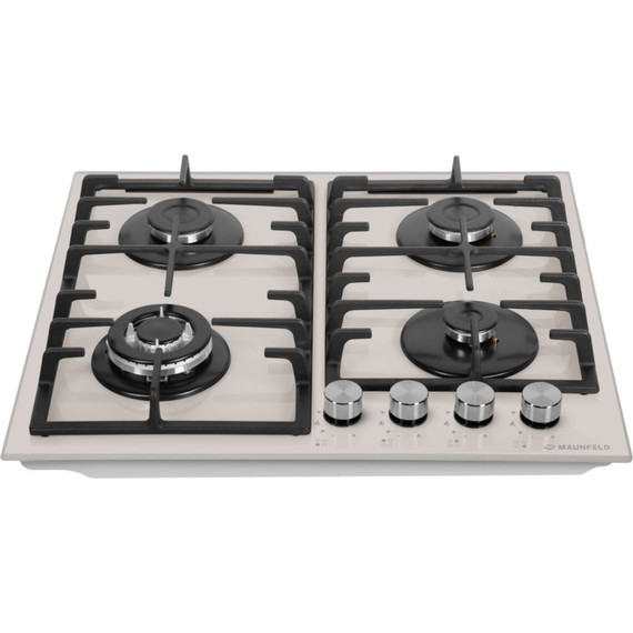 Газовая варочная поверхность Maunfeld EGHG.64.33CBG/G (бежевое стекло) - фото 3