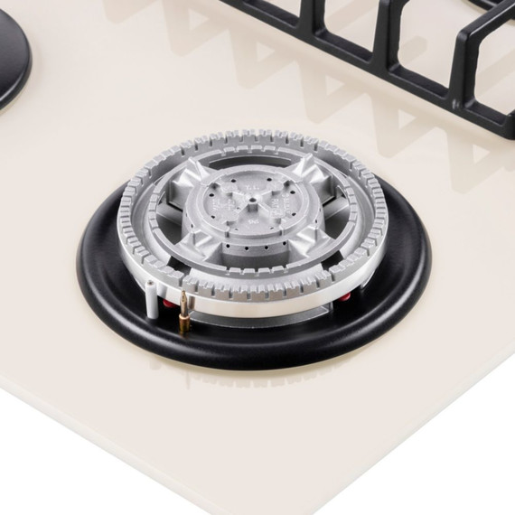 Газовая варочная поверхность Maunfeld EGHG.64.63CBG/G (бежевое стекло) - фото 8