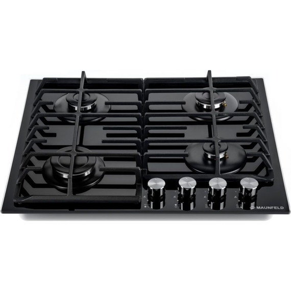 Газовая варочная поверхность Maunfeld EGHG.64.6CB/G (чёрное стекло) - фото 3