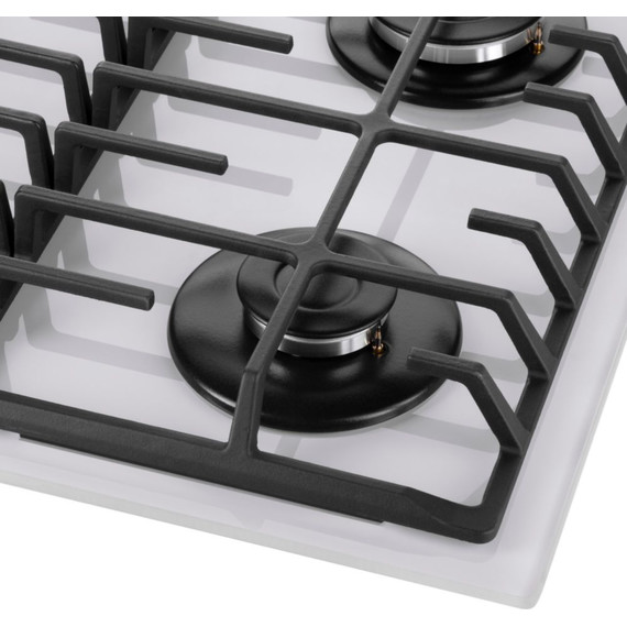 Газовая варочная поверхность Maunfeld EGHG.64.6CW/G (белое стекло) - фото 4