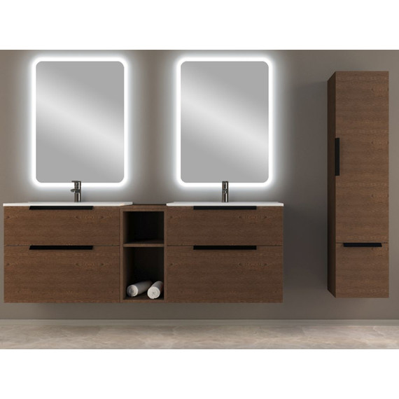 Тумба подвесная с раковиной Cezares Urban 75 см 55158, Frassino scuro - фото, картинка 3 Тумба подвесная с раковиной Cezares Urban 75 см 55158, Frassino scuro - фото 3