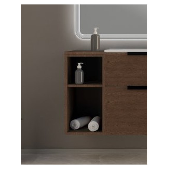 Тумба подвесная с раковиной Cezares Urban 120 см 55161, Frassino scuro - фото, картинка 4 Тумба подвесная с раковиной Cezares Urban 120 см 55161, Frassino scuro - фото 4