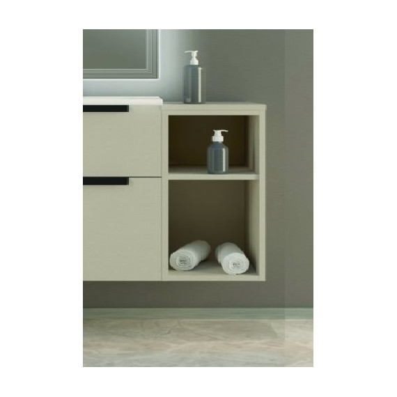 Тумба подвесная с раковиной Cezares Urban 120 см 55162, Spatolato bianco - фото, картинка 2 Тумба подвесная с раковиной Cezares Urban 120 см 55162, Spatolato bianco - фото 2