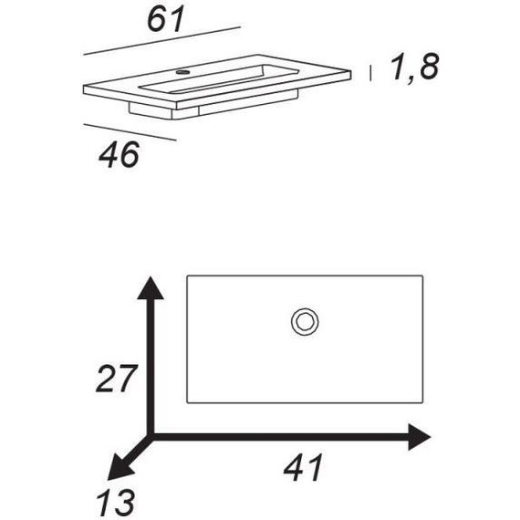 Тумба подвесная с раковиной Cezares Urban 60 см 55155, Frassino scuro - фото, картинка 5 Тумба подвесная с раковиной Cezares Urban 60 см 55155, Frassino scuro - фото 5