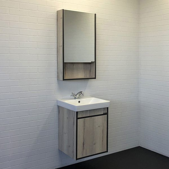 Тумба напольная с раковиной Comforty Вена 45 см, дуб дымчатый - фото, картинка 5 Тумба напольная с раковиной Comforty Вена 45 см, дуб дымчатый - фото 5