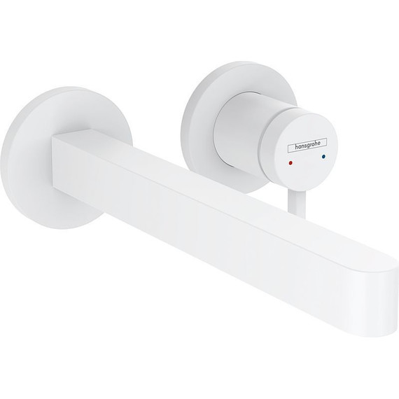 Смеситель для раковины настенный Hansgrohe Finoris 76050700, белый матовый - фото 