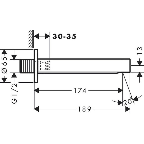Излив для ванны Hansgrohe Finoris 76410000 - фото 2
