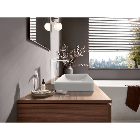 Смеситель для раковины высокий Hansgrohe Vivenis 75040700, белый матовый - фото 2