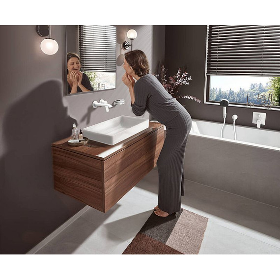 Смеситель для ванны Hansgrohe Vivenis 75415700, белый матовый - фото 2