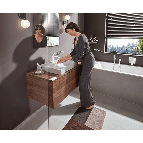 Смеситель для ванны Hansgrohe Vivenis 75415700, белый матовый - фото 3