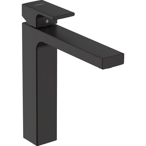 Смеситель для раковины высокий Hansgrohe Vernis Shape 71562670, черный матовый - фото 