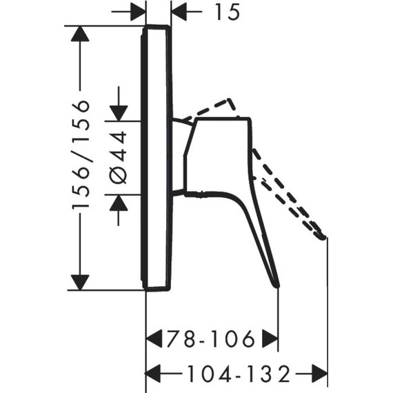 Смеситель для душа Hansgrohe Vivenis 75615000 - фото 2