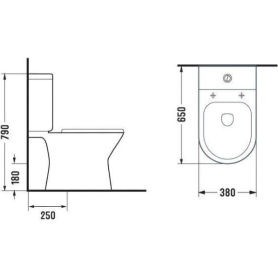 Унитаз-компакт Azario Verde AZ-8220 с крышкой микролифт - фото, картинка 5 Унитаз-компакт Azario Verde AZ-8220 с крышкой микролифт - фото 5