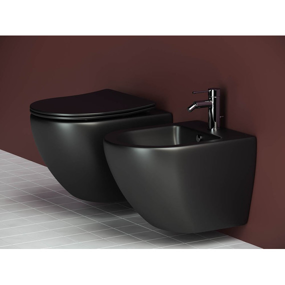 Биде подвесное Ceramicanova Metropol CN4003MB, черный матовый - фото 12