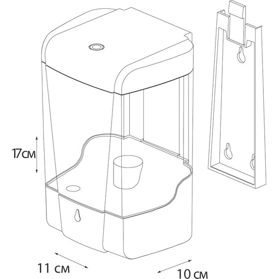 Дозатор для жидкого мыла Fixsen Hotel FX-31012G, цвет белый - фото 3
