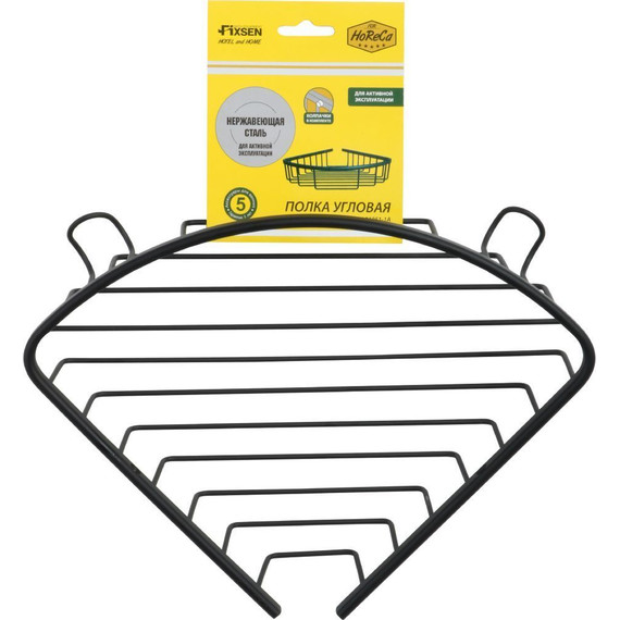 Полка угловая Fixsen Hotel FX-31051-1A, цвет чёрный - фото, картинка 2 Полка угловая Fixsen Hotel FX-31051-1A, цвет чёрный - фото 2