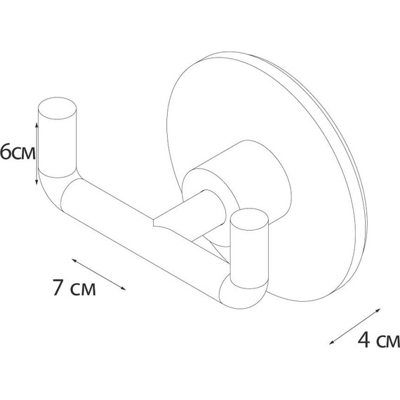 Двойной крючок Fixsen Round FX-92105A - фото 4