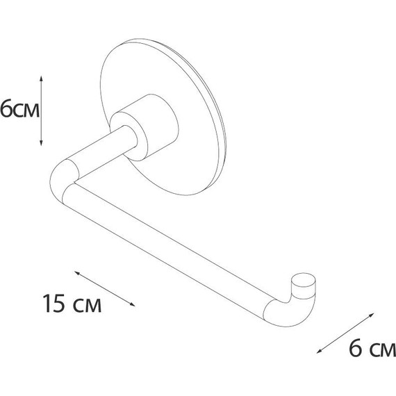 Держатель для туалетной бумаги Fixsen Round FX-92110 - фото 4
