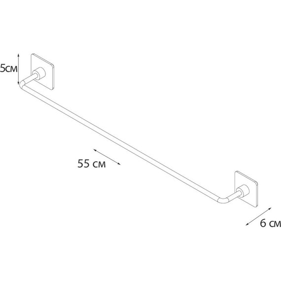 Полотенцедержатель Fixsen Square 55 см FX-93101A - фото 4