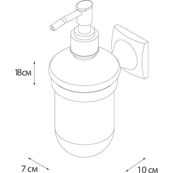 Дозатор для жидкого мыла Fixsen Ocean GR-2012 - фото 3