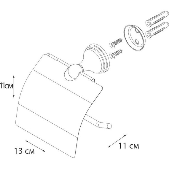 Держатель для туалетной бумаги Fixsen Laguna - фото, картинка 3 Держатель для туалетной бумаги Fixsen Laguna - фото 3