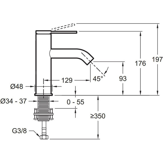 Смеситель для раковины Jacob Delafon Grands Boulevards E77958-4AND-CP - фото 2