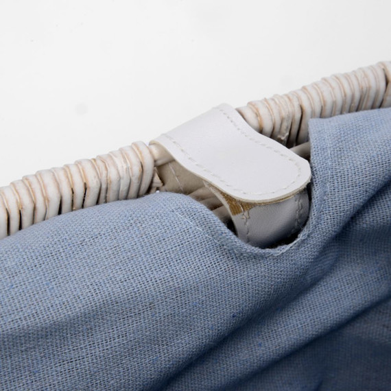 Корзина для белья WasserKraft Lippe 43 см WB-450-M, цвет белый - фото 7