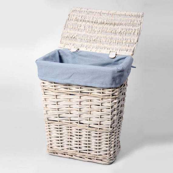 Корзина для белья WasserKraft Lippe 50 см WB-450-L, цвет белый - фото 3