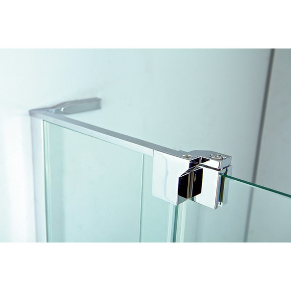 Душевое ограждение Cezares 70-80x80 см SLIDER-AH-1-80-70/80-C-Cr (стекло 8 мм) хром/прозрачное - фото 5