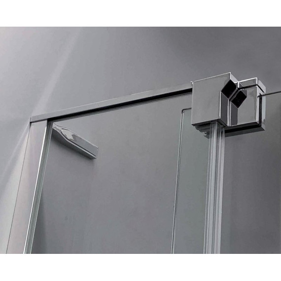 Душевое ограждение Cezares 70-80x90 см SLIDER-AH-1-90-70/80-C-Cr (стекло 8 мм) хром/прозрачное - фото 6