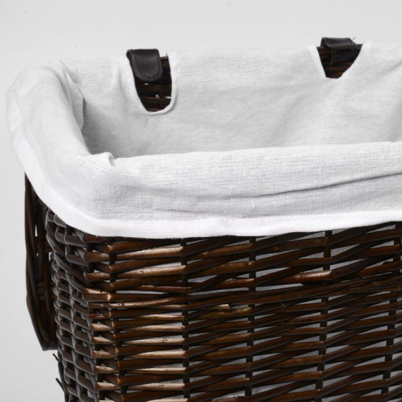 Корзина для белья WasserKraft Isar 41 см WB-130-M, цвет тёмно-коричневый - фото 5