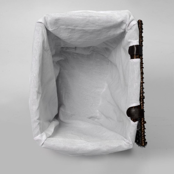 Корзина для белья WasserKraft Isar 41 см WB-130-M, цвет тёмно-коричневый - фото 8