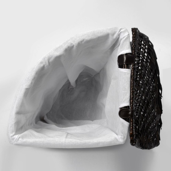 Корзина для белья WasserKraft Salm 33 см WB-270-M, цвет тёмно-коричневый - фото 6