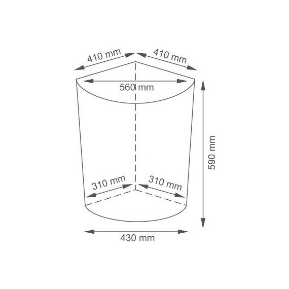 Корзина для белья WasserKraft Salm 41 см WB-270-L, цвет тёмно-коричневый - фото 9