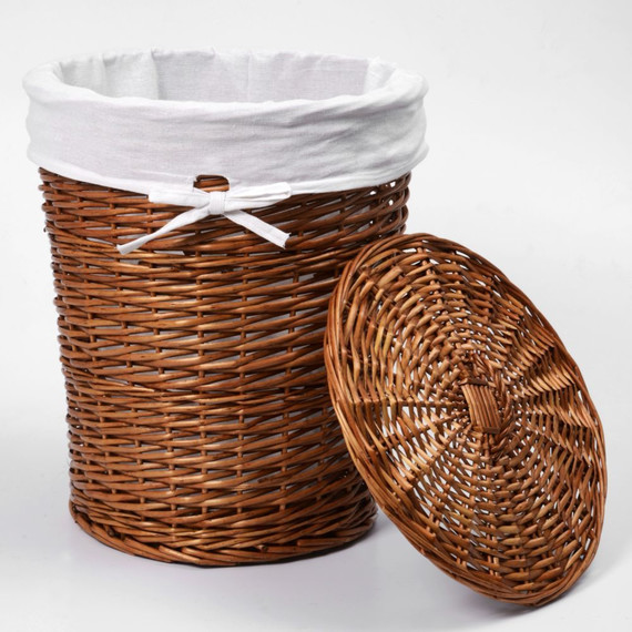 Корзина для белья WasserKraft Leine 46 см WB-350-L, цвет светло-коричневый - фото 3