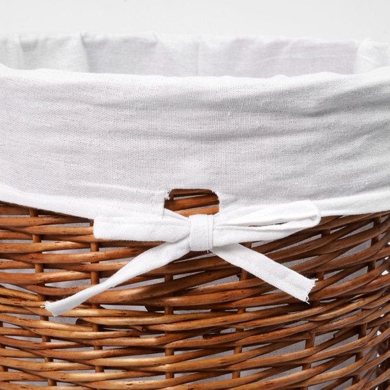 Корзина для белья WasserKraft Leine 41 см WB-350-M, цвет светло-коричневый - фото, картинка 5 Корзина для белья WasserKraft Leine 41 см WB-350-M, цвет светло-коричневый - фото 5