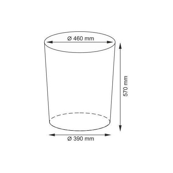 Корзина для белья WasserKraft Leine 46 см WB-350-L, цвет светло-коричневый - фото 8