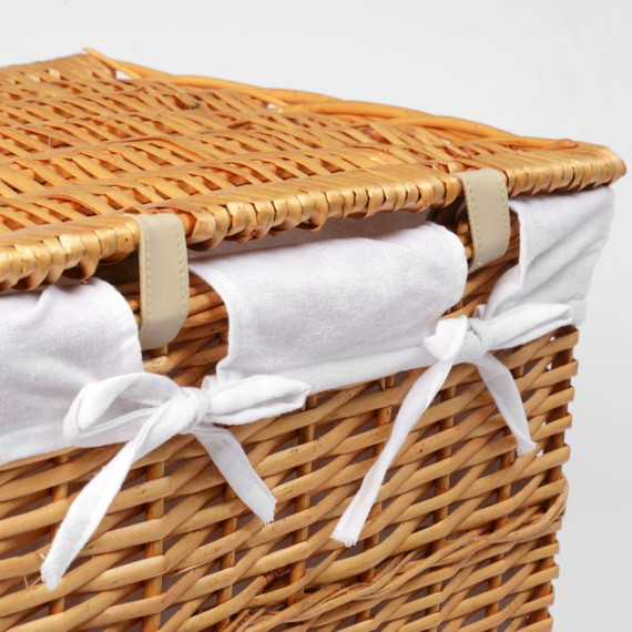 Корзина для белья WasserKraft Ammer 46 см WB-370-L, цвет светло-коричневый - фото 4