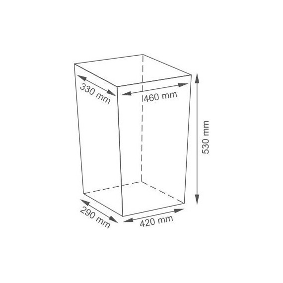 Корзина для белья WasserKraft Ammer 46 см WB-370-L, цвет светло-коричневый - фото 8