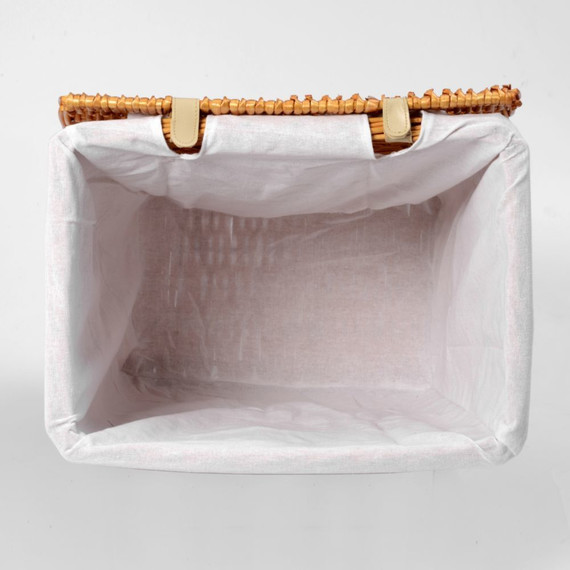 Корзина для белья WasserKraft Ammer 39 см WB-370-M, цвет светло-коричневый - фото 6