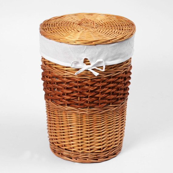 Корзина для белья WasserKraft Main 43 см WB-410-L, цвет светло-коричневый - фото 2