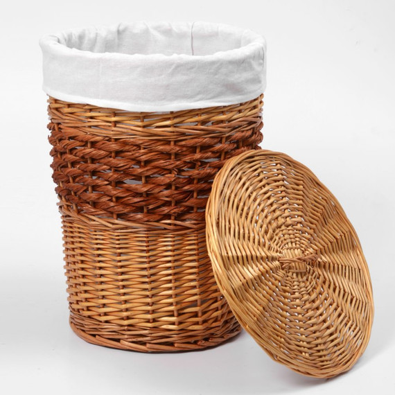 Корзина для белья WasserKraft Main 43 см WB-410-L, цвет светло-коричневый - фото 3