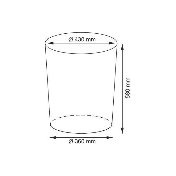 Корзина для белья WasserKraft Main 37 см WB-410-M, цвет светло-коричневый - фото 8