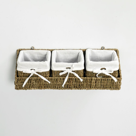 Набор корзин для белья WasserKraft Rhin WB-440 Set, цвет светло-коричневый - фото 3